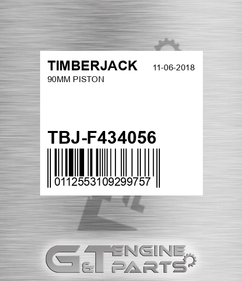 TBJ-F434056 90mm Piston