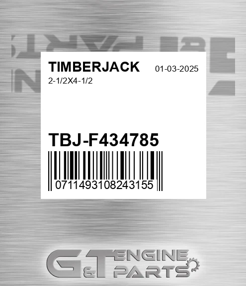 TBJ-F434785 2-1/2x4-1/2