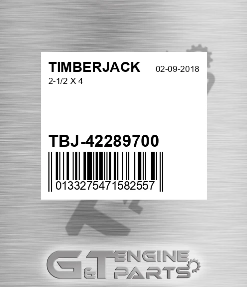 TBJ-42289700 2-1/2 X 4