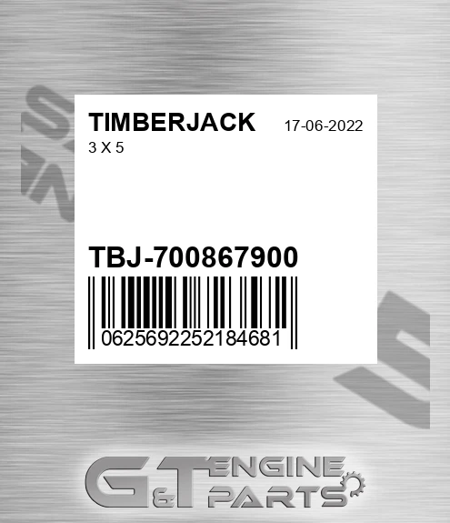 TBJ-700867900 3 X 5