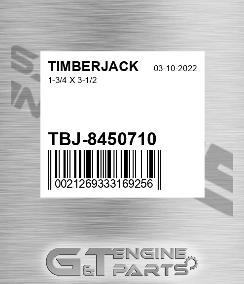 TBJ-8450710 1-3/4 X 3-1/2