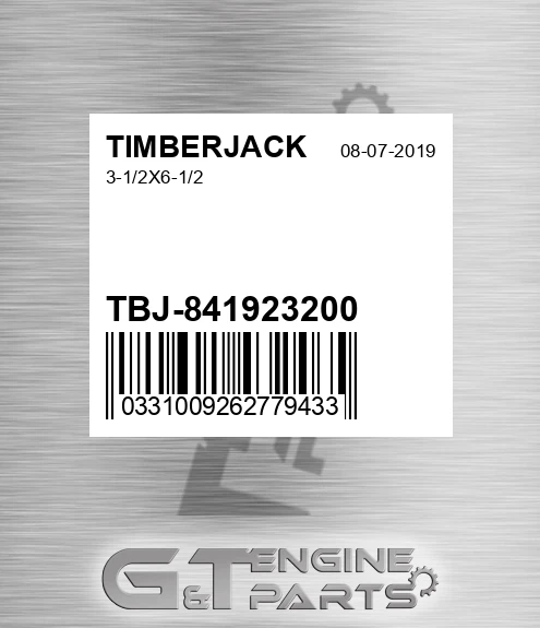TBJ-841923200 3-1/2x6-1/2