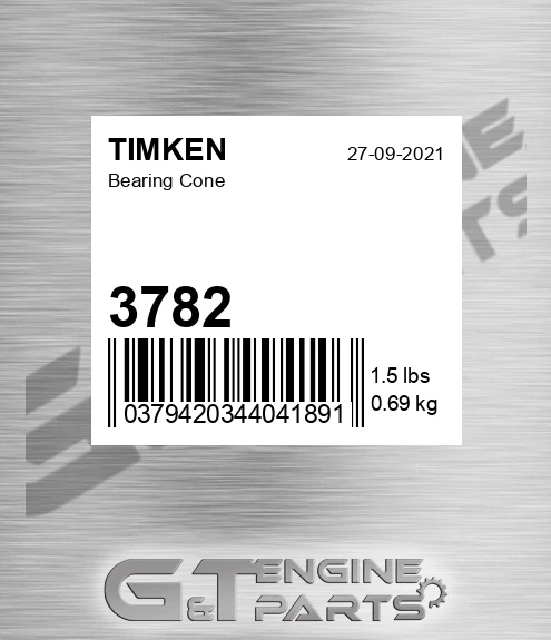 3782 TIMKEN Bearing Cone