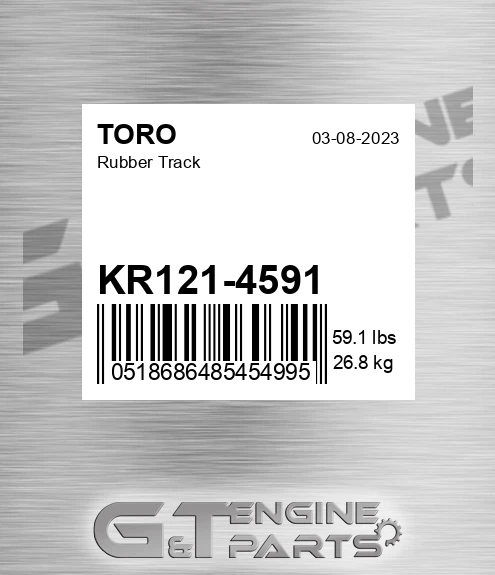 KR121-4591 Rubber Track