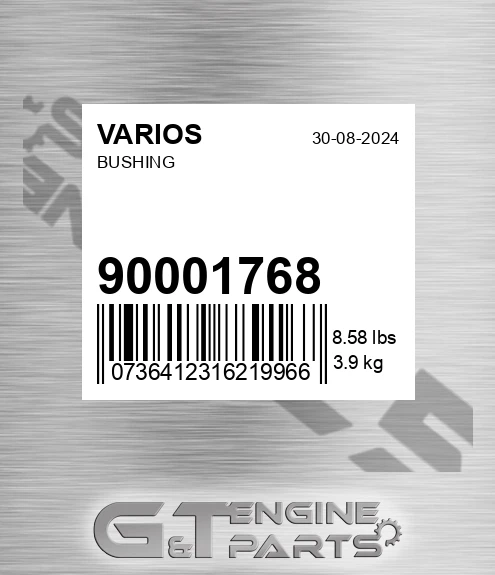 900.01768 Bushing for VARIOS