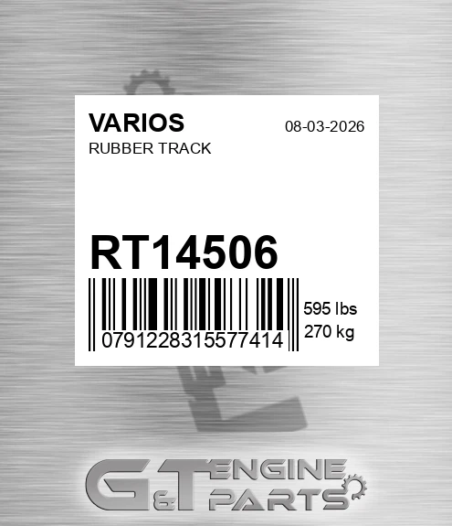 RT14506 VARIOS Rubber Track