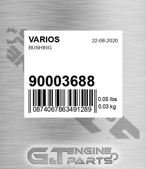 900.03688 Bushing for VARIOS