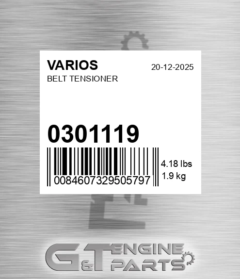030.1119 Belt Tensioner for VARIOS
