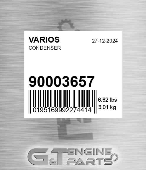 900.03657 Condenser