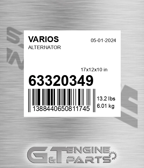 63320349 Alternator