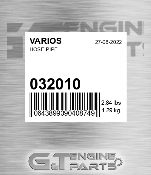 032.010 Hose Pipe for VARIOS