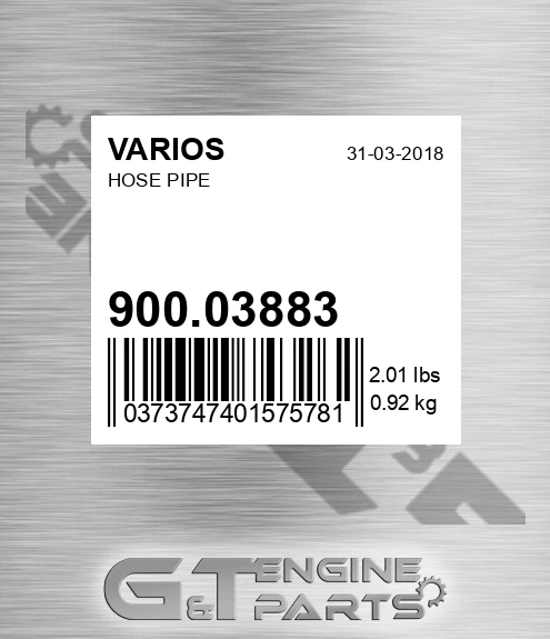 900.03883 Hose Pipe