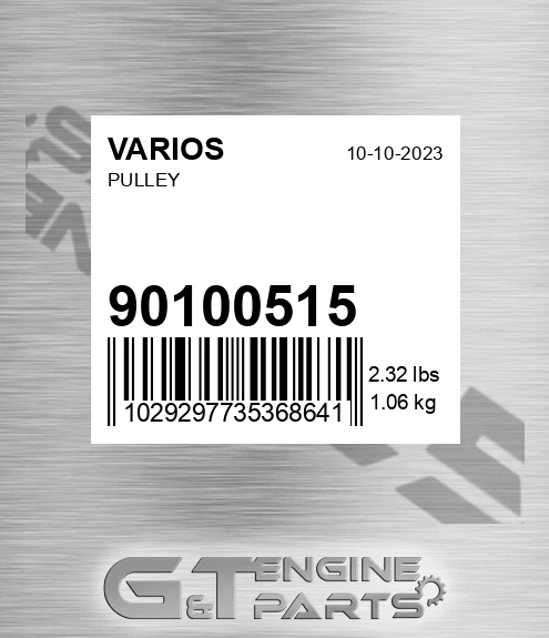 90100515 Pulley for VARIOS