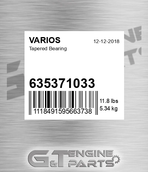 635371033 Tapered Bearing