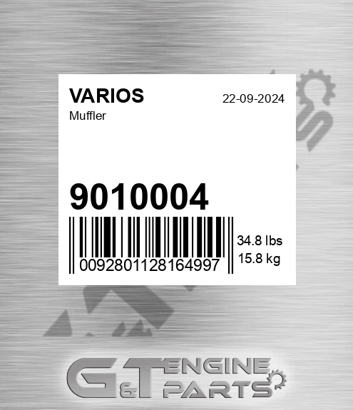 9010004 Muffler for VARIOS