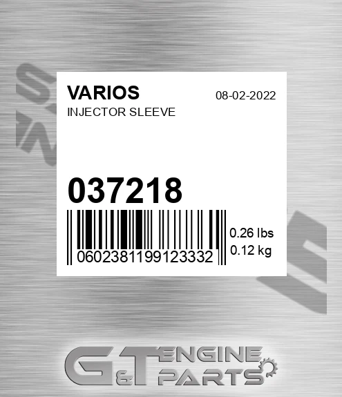 037.218 Injector Sleeve for VARIOS