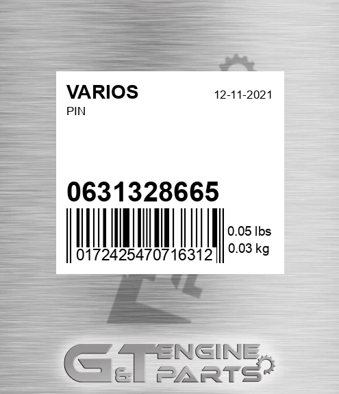 0631328665 VARIOS Pin