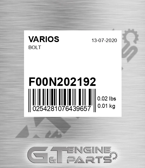 F00N202192 Bolt
