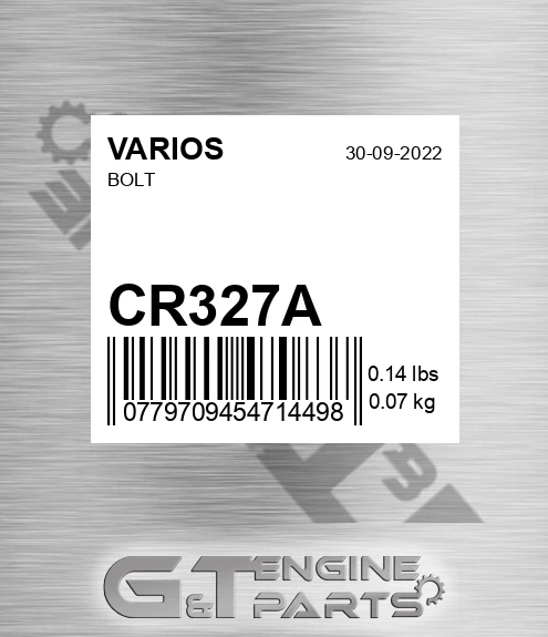 CR327A Bolt