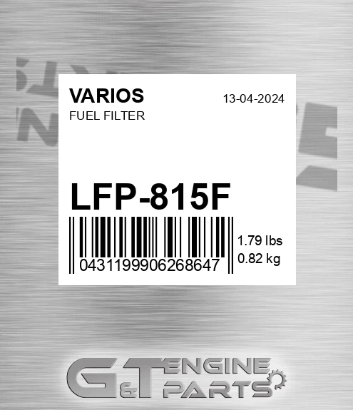 LFP-815F VARIOS Fuel Filter