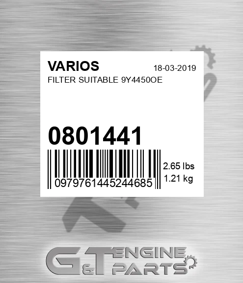 080.1441 Filter Suitable 9y4450oe