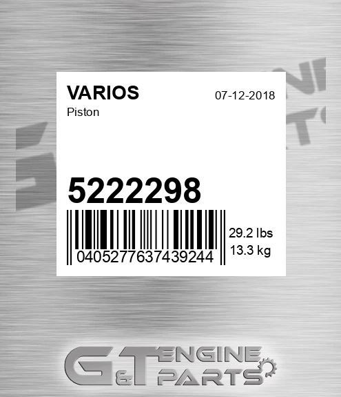 5222298 VARIOS Piston