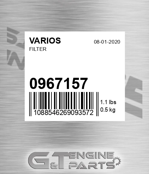 096.7157 Filter for VARIOS