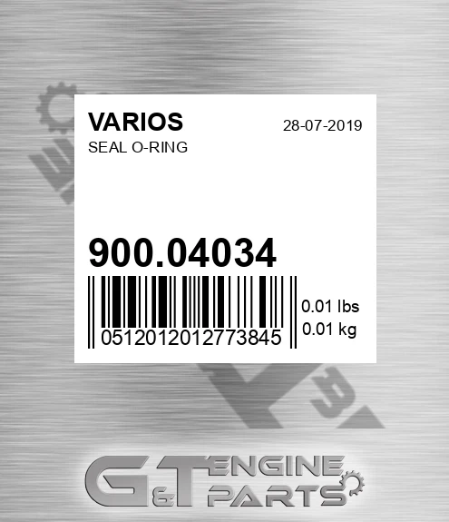 900.04034 Seal O-ring