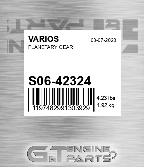 S06/42324 Planetary Gear