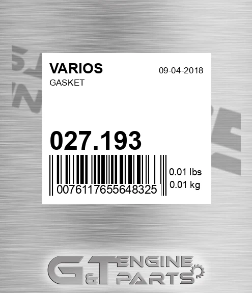 027.193 Gasket