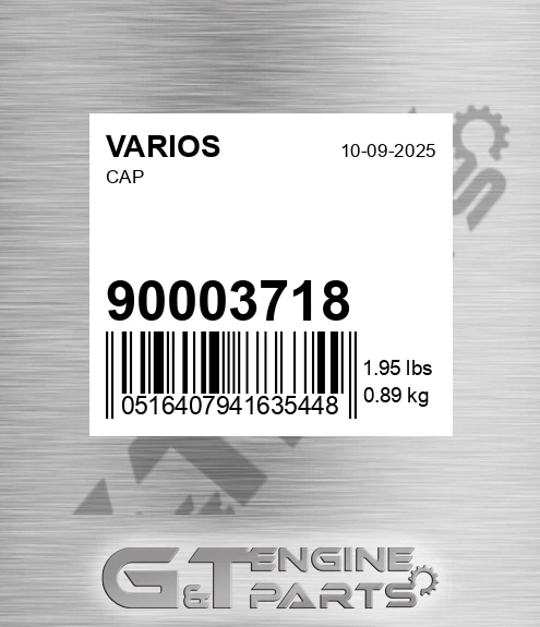 900.03718 Cap for VARIOS