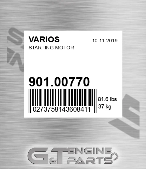 901.00770 Starting Motor