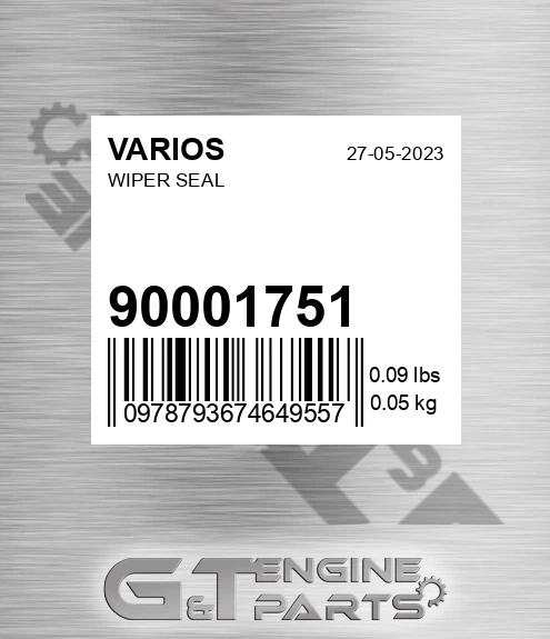 900.01751 Wiper Seal for VARIOS