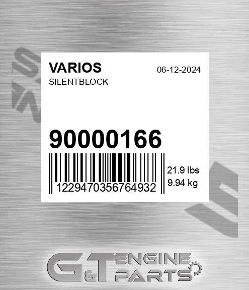 900.00166 Silentblock for VARIOS