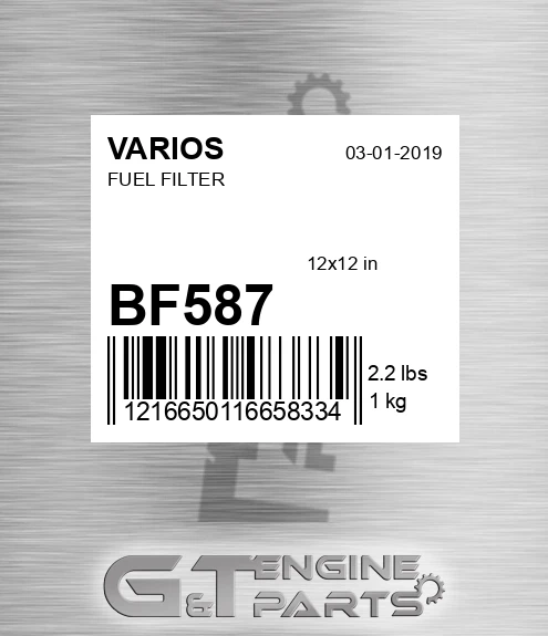 BF587 Fuel Filter