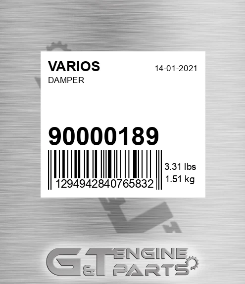 900.00189 Damper