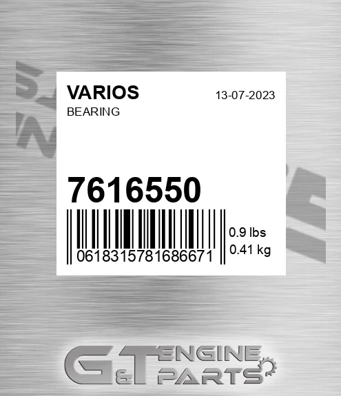 7616550 VARIOS Bearing