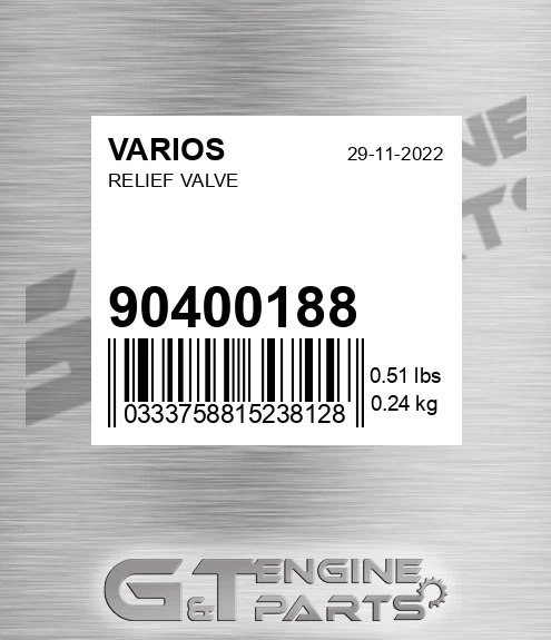 904.00188 Relief Valve