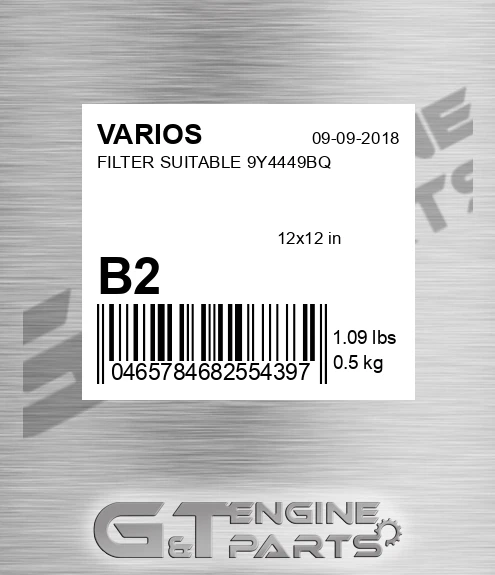 B2 Filter Suitable 9y4449bq