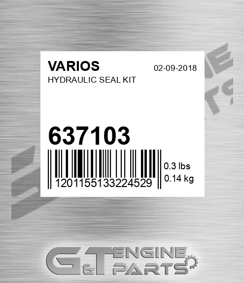 637103 Hydraulic Seal Kit