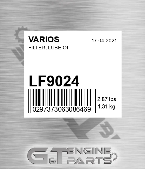 LF9024 VARIOS Filter, Lube Oi