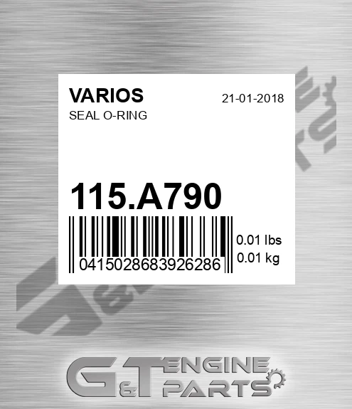 115.A790 Seal O-ring