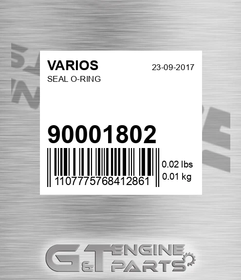 900.01802 Seal O-ring for VARIOS