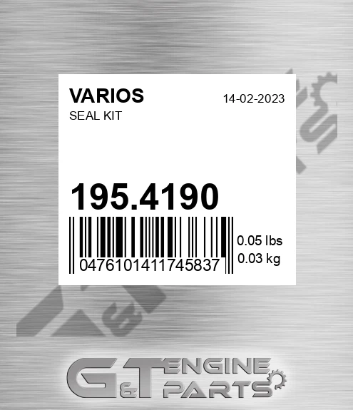 195.4190 Seal Kit