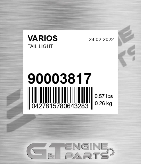 900.03817 Tail Light
