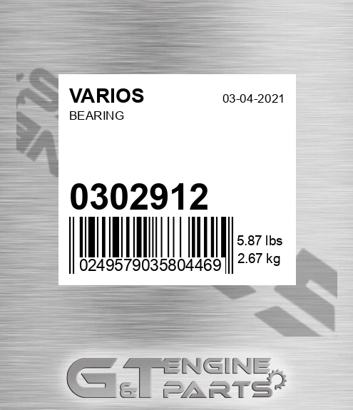 030.2912 Bearing