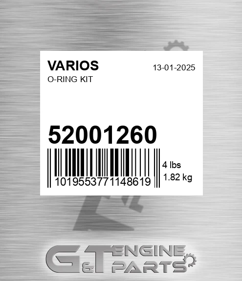 52001260 O-ring Kit