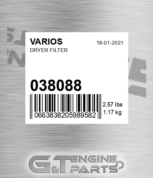 038.088 Dryer Filter