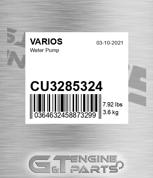 CU3285324 VARIOS Water Pump