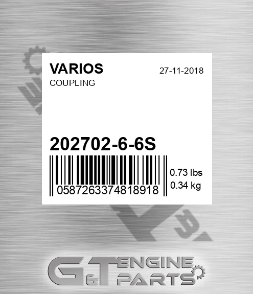 202702-6-6S Coupling